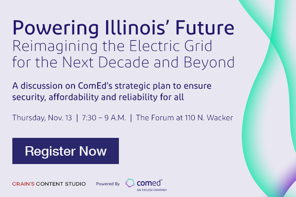 Thursday, November 13, 7:30-9:30 AM, The Forum at 110 N. Wacker